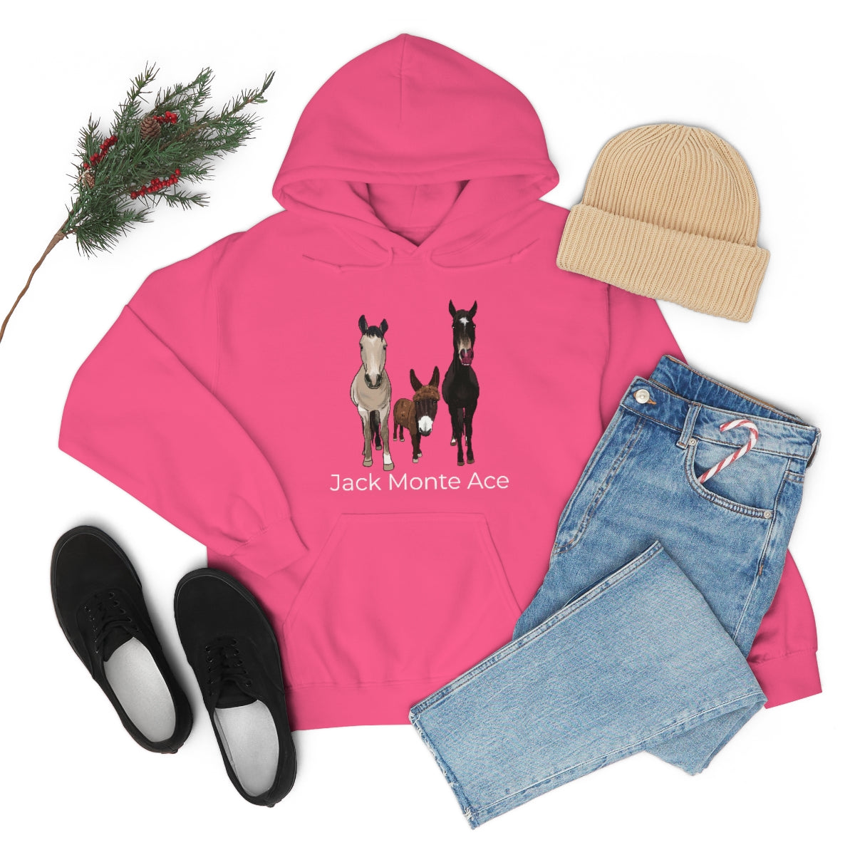 Monte the Singing Donkey and The Brudders Unisex Heavy Blend™ Hooded Sweatshirt (S-5XL)