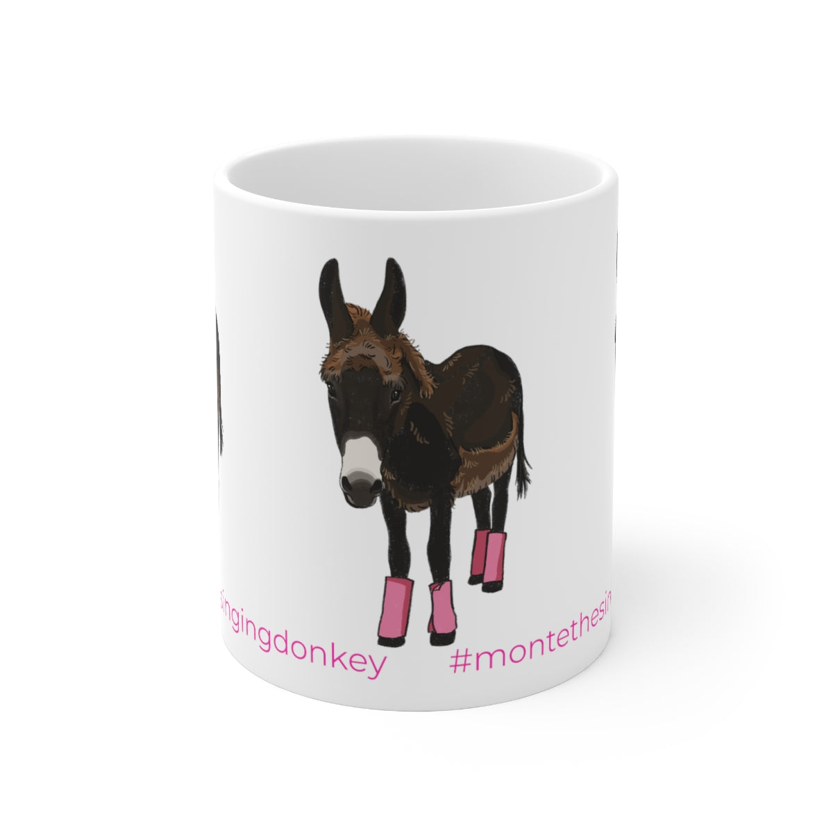 Mornings with Monte the Singing Donkey Summer Cut Ceramic Mug 11oz