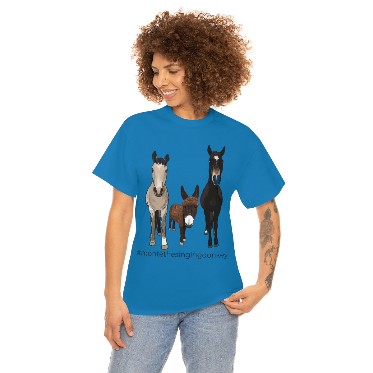 Monte the Singing Donkey and The Brudders Unisex Heavy Cotton Tee (S-3X)