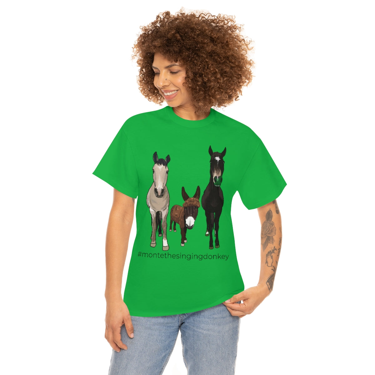 Monte the Singing Donkey and The Brudders Unisex Heavy Cotton Tee (S-3X)