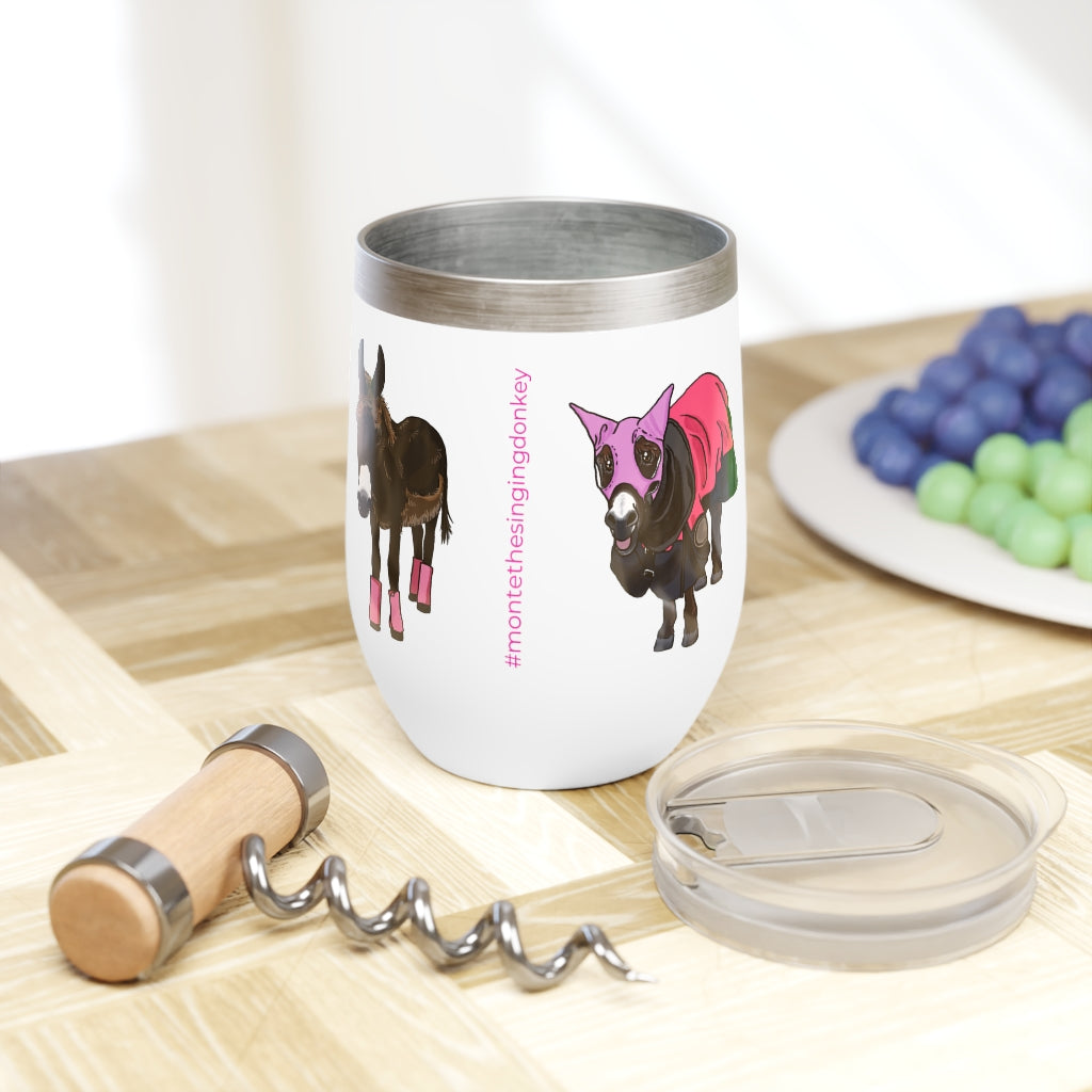 Monte the Singing Donkey - Chill Wine Tumbler