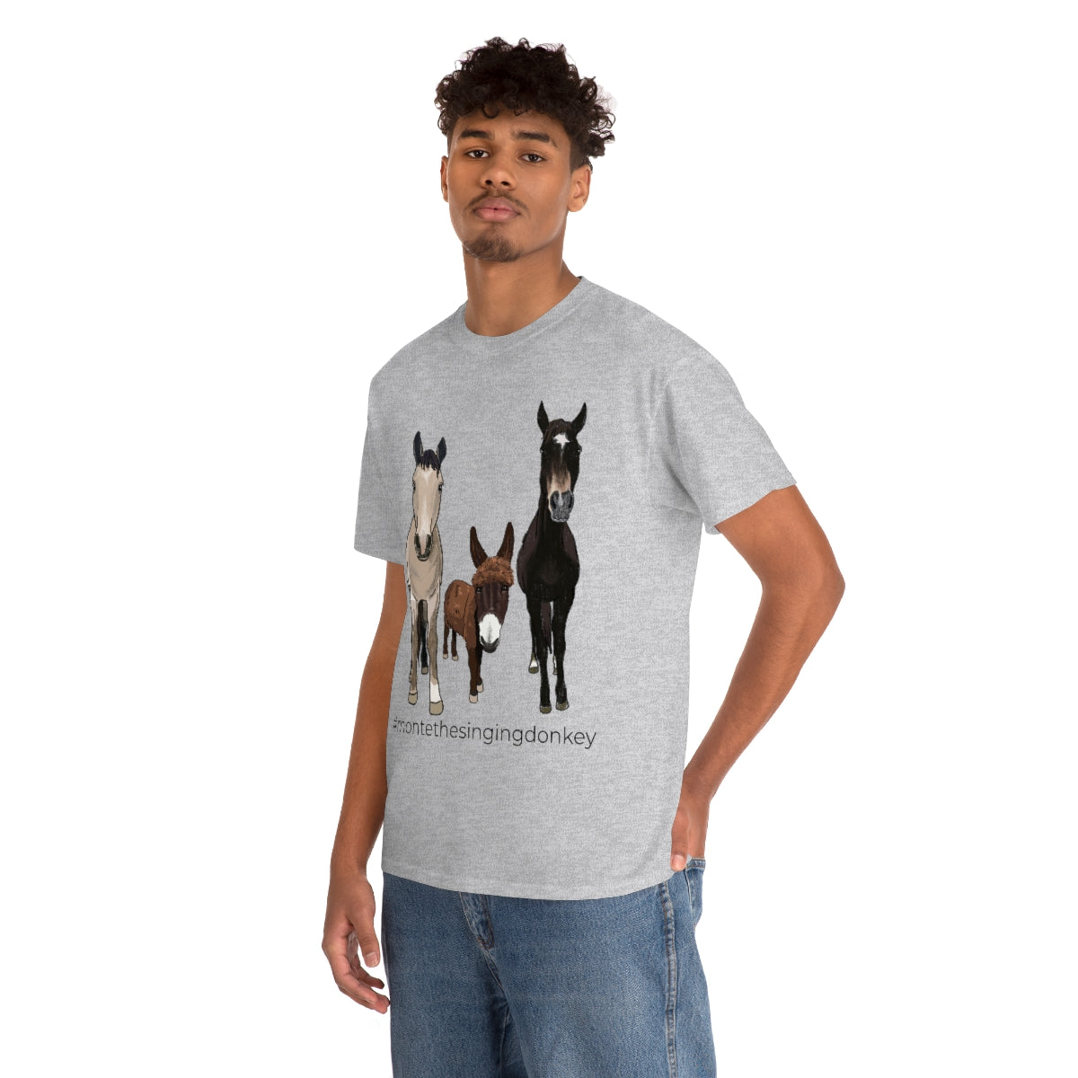 Monte the Singing Donkey and The Brudders Unisex Heavy Cotton Tee (S-3X)