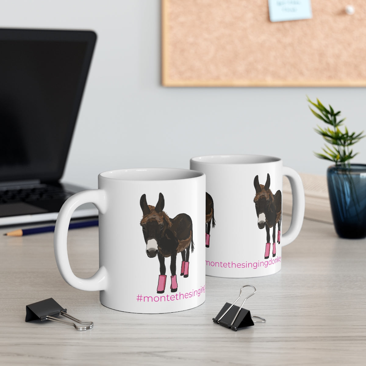 Mornings with Monte the Singing Donkey Summer Cut Ceramic Mug 11oz