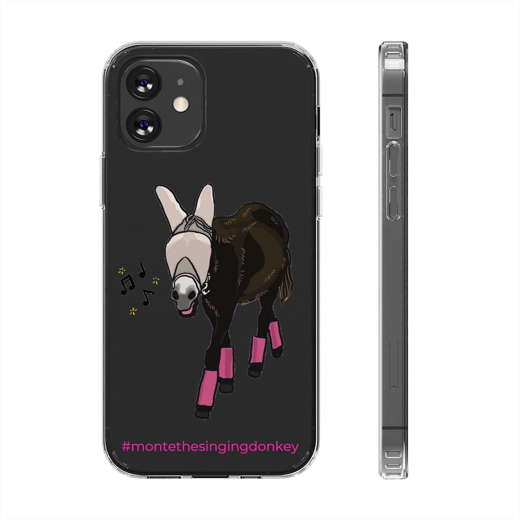 Monte the Singing Donkey Fly Gear Phone Clear Phone Case - iPhone 11-13 (mini - Pro Max)