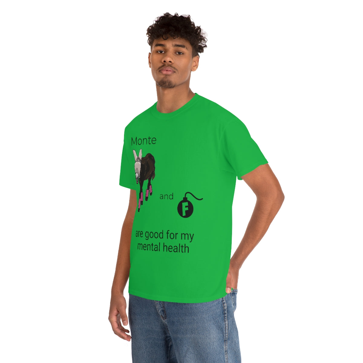 Monte and F-Bombs Are Good for my Mental Health Unisex Heavy Cotton Tee (S-3XL)