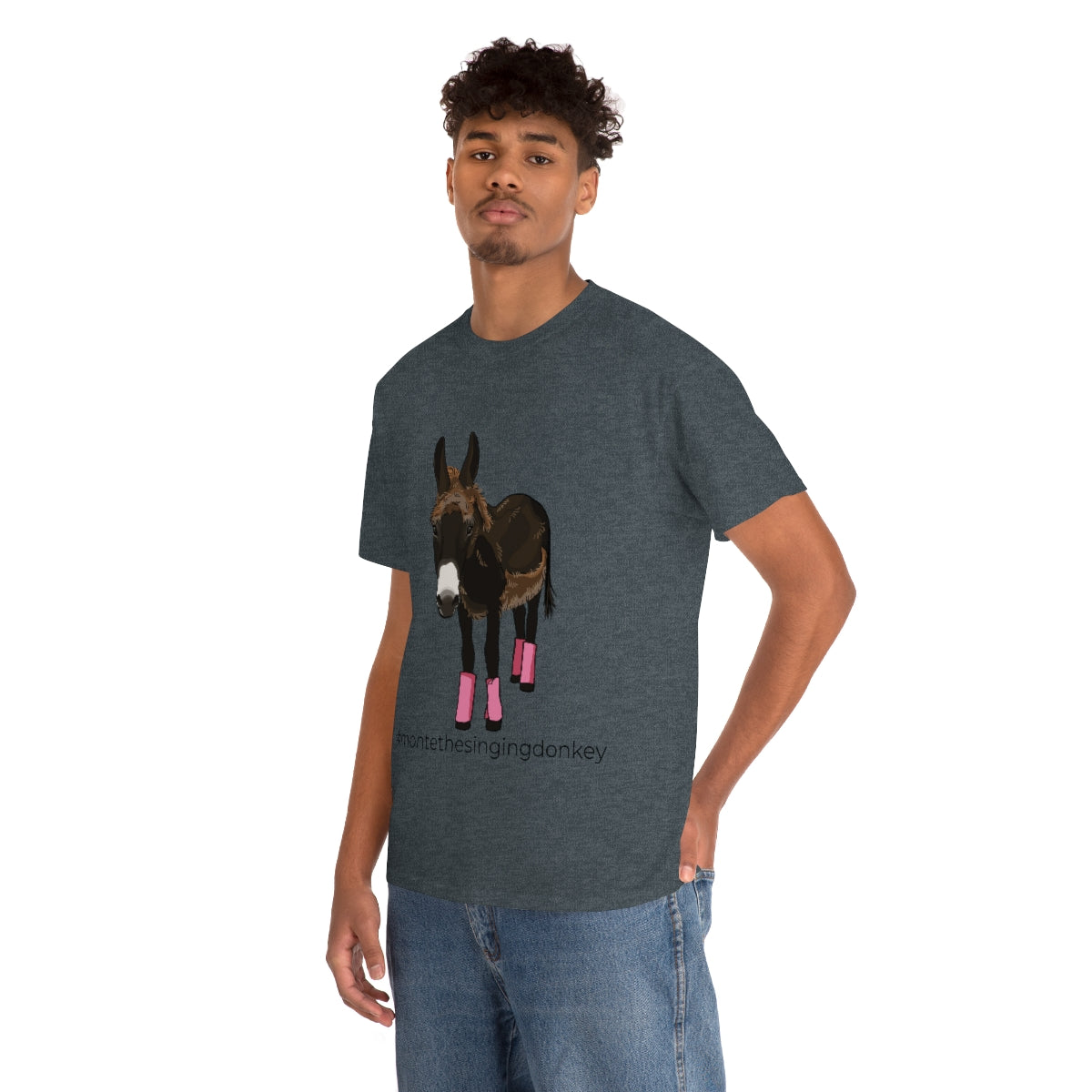 Monte the Singing Donkey Fly Gear Unisex Heavy Cotton Tee (S-5X)