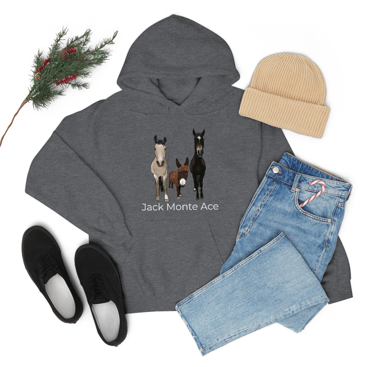 Monte the Singing Donkey and The Brudders Unisex Heavy Blend™ Hooded Sweatshirt (S-5XL)