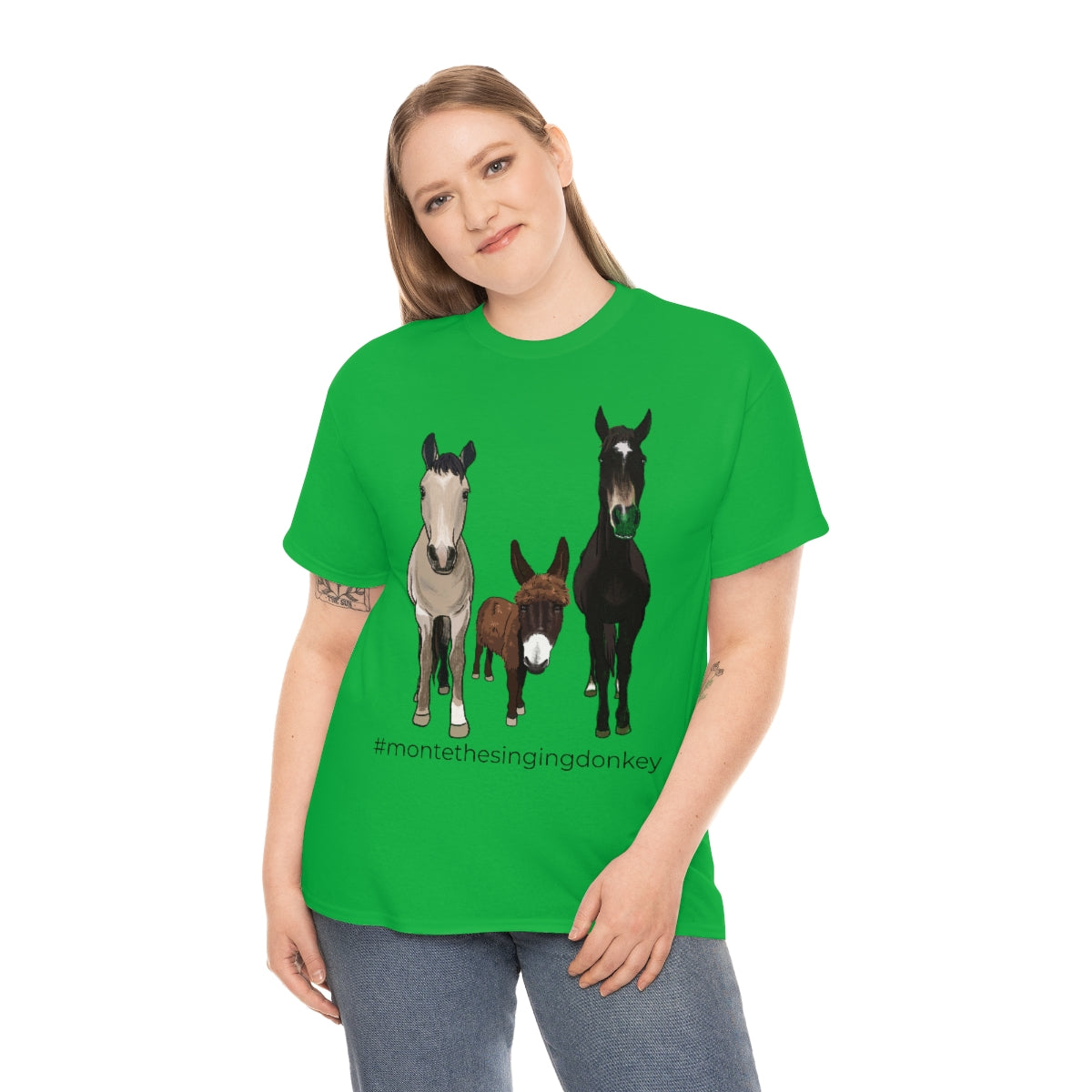 Monte the Singing Donkey and The Brudders Unisex Heavy Cotton Tee (S-3X)