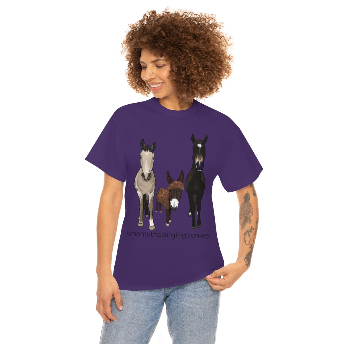 Monte the Singing Donkey and The Brudders Unisex Heavy Cotton Tee (S-3X)