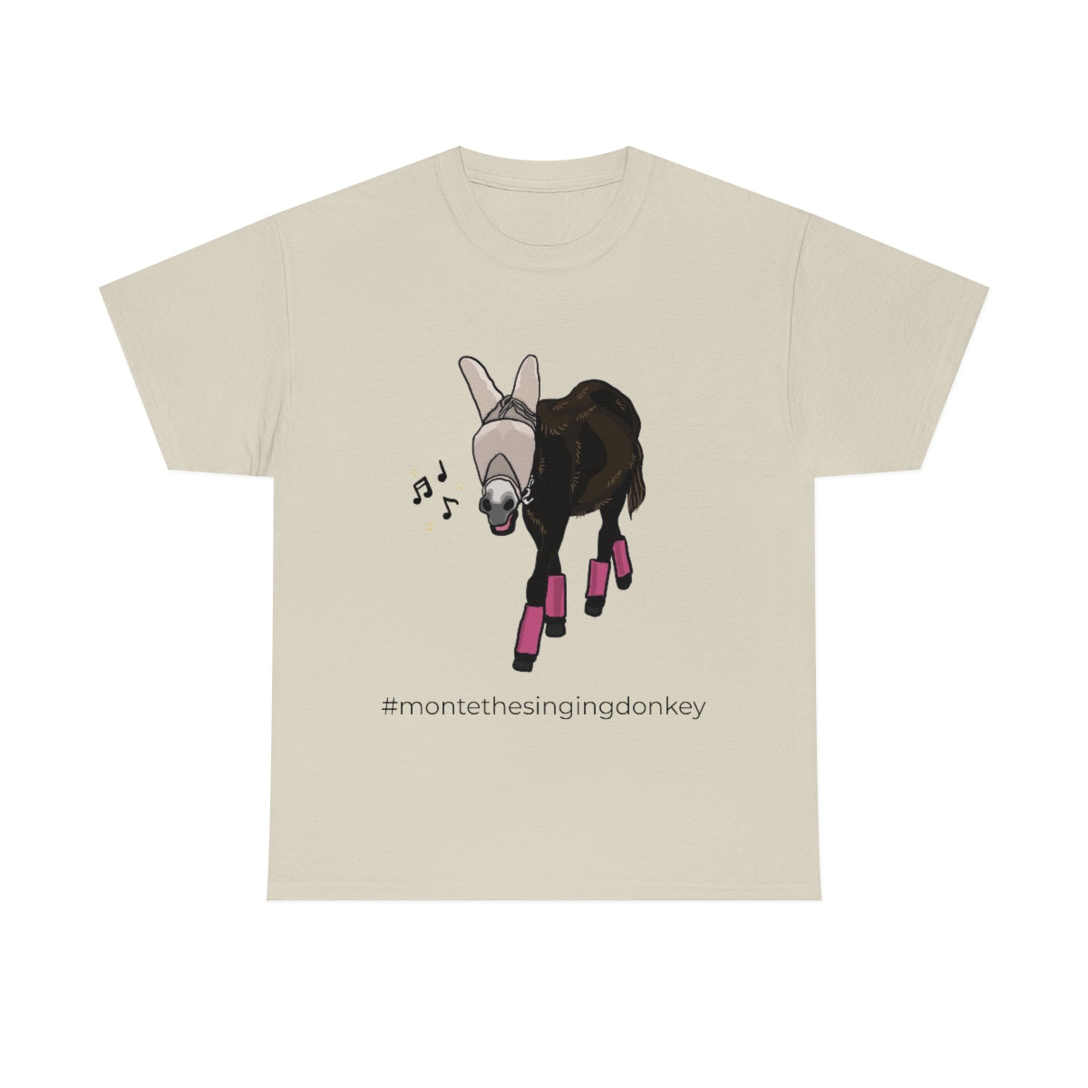 Monte the Singing Donkey Fly Gear Unisex Heavy Cotton Tee (S-3X)