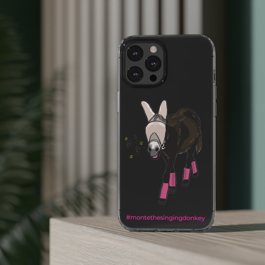Monte the Singing Donkey Fly Gear Phone Clear Phone Case - iPhone 11-13 (mini - Pro Max)