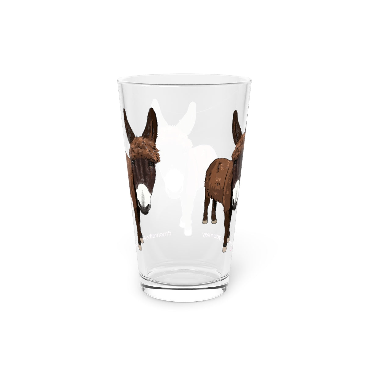 Monte the Singing Donkey - Classic Pint Glass, 16oz