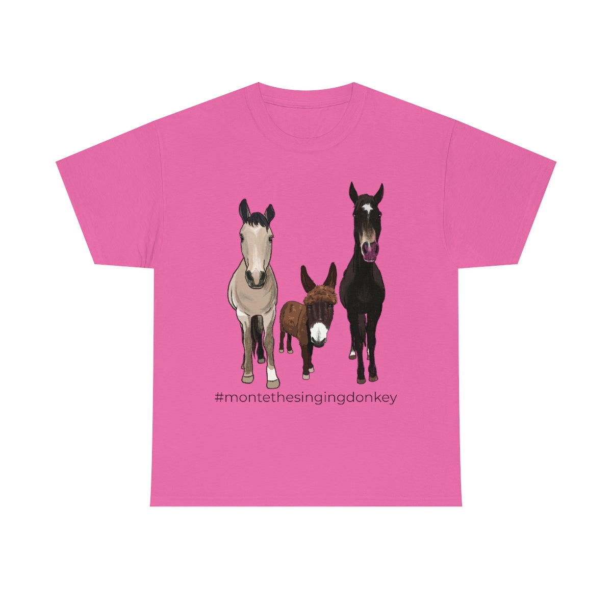 Monte the Singing Donkey and The Brudders Unisex Heavy Cotton Tee (S-3X)