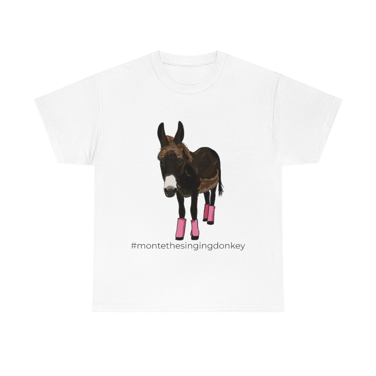 Monte the Singing Donkey Fly Gear Unisex Heavy Cotton Tee (S-5X)