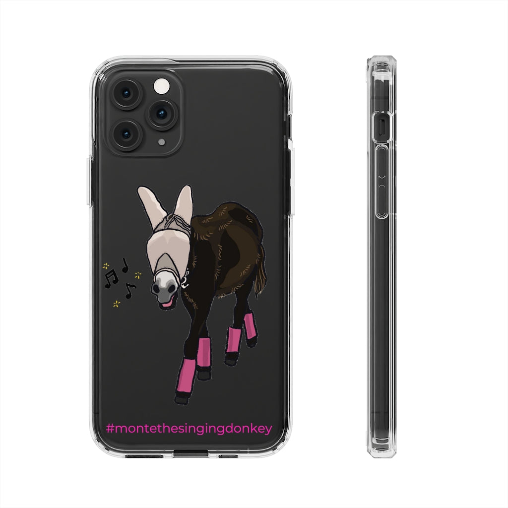 Monte the Singing Donkey Fly Gear Phone Clear Phone Case - iPhone 11-13 (mini - Pro Max)