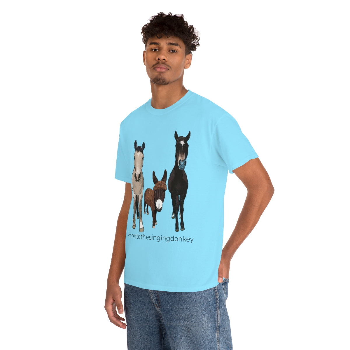 Monte the Singing Donkey and The Brudders Unisex Heavy Cotton Tee (S-3X)