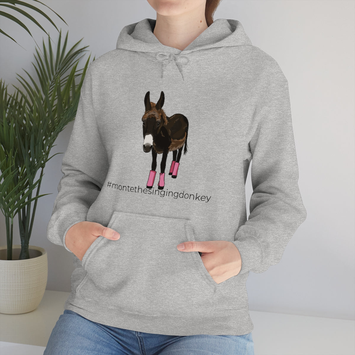 Monte the Singing Donkey Summer Cut Unisex Heavy Blend™ Hooded Sweatshirt (S-5XL)