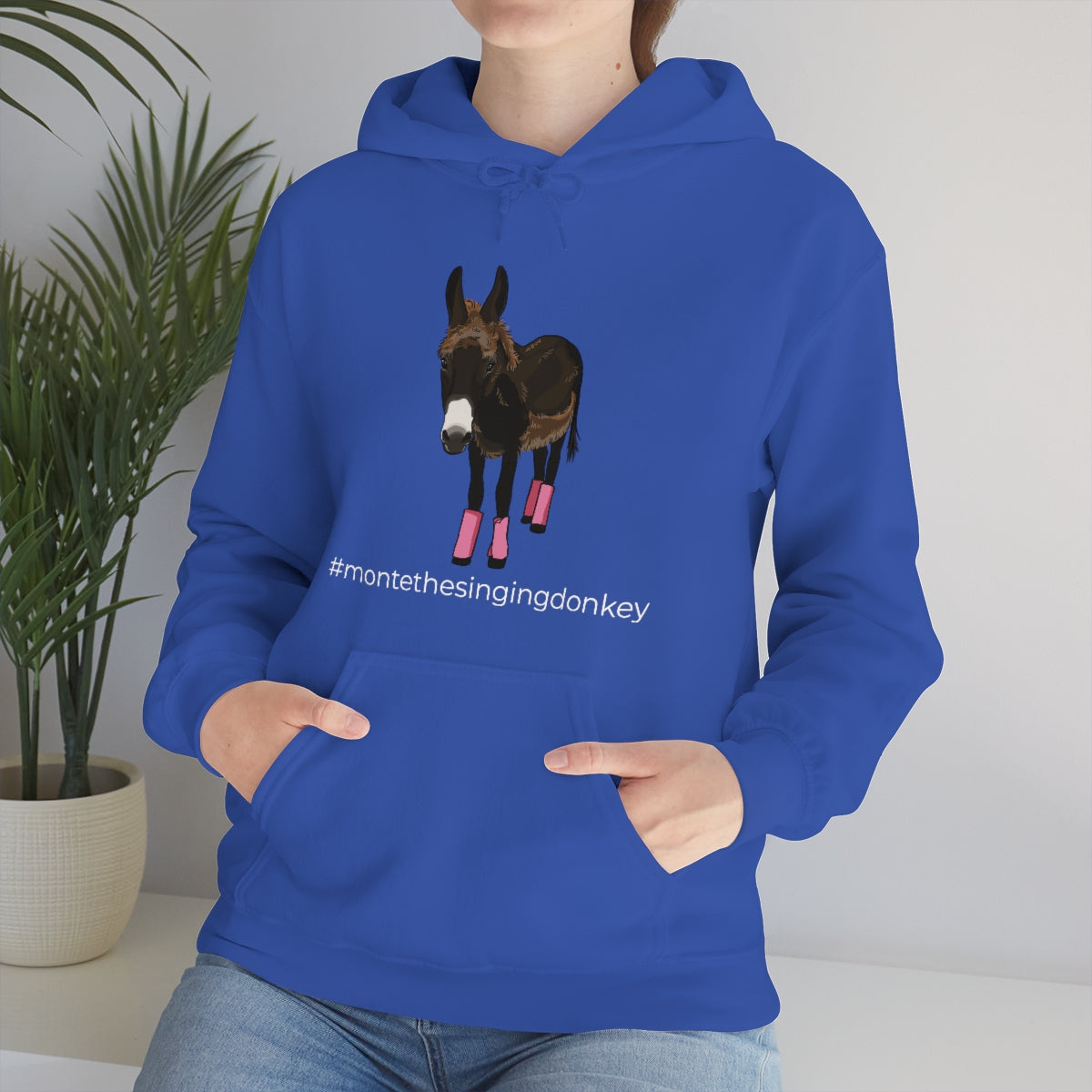 Monte the Singing Donkey Summer Cut Unisex Heavy Blend™ Hooded Sweatshirt (S-5XL)