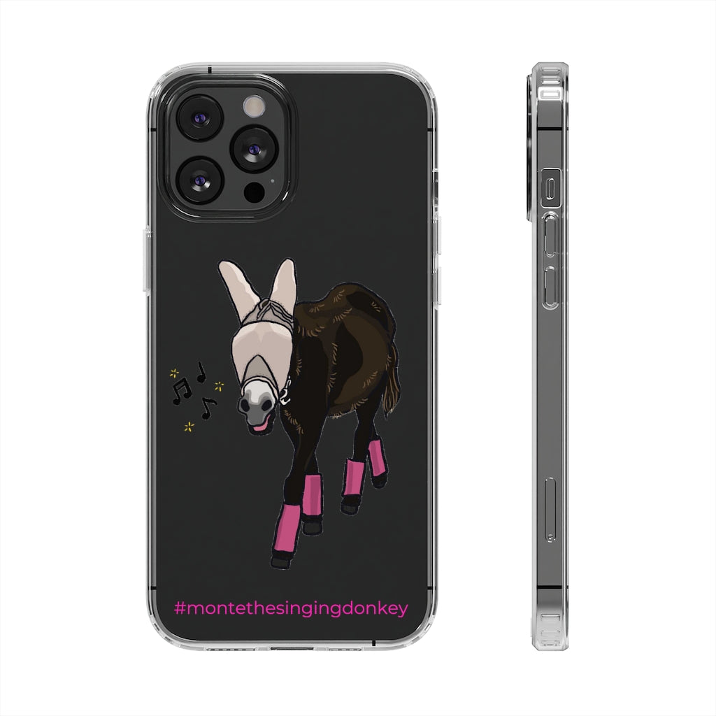 Monte the Singing Donkey Fly Gear Phone Clear Phone Case - iPhone 11-13 (mini - Pro Max)