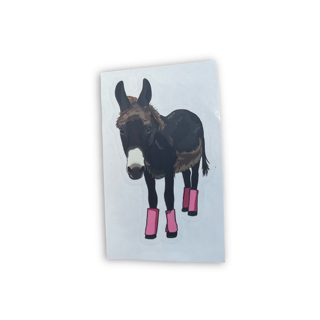 Monte the Singing Donkey Summer Haircut Sticker