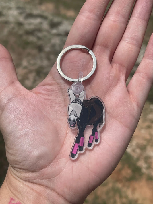 Monte the Singing Donkey Fly Gear Keychain - Small